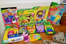Crayola 12 Pc Set Paints, Pencils, Crayons, Stickers Activity Pack Art Gift Lot