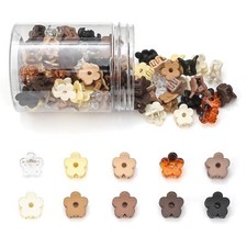 Small Flower Hair Clips 100PCS Mini Hair Clips Baby Claw Clips Cute Jaw Clips...