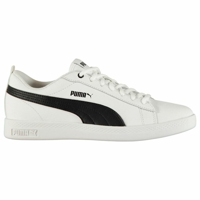 puma smash leather trainers ladies