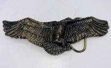 Large Cutout EAGLE Vintage 1981 Brass Belt Buckle by Great American Buckle Co