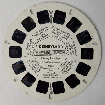 1960s View-Master Disney Favorites Disneyland Reel RP3027