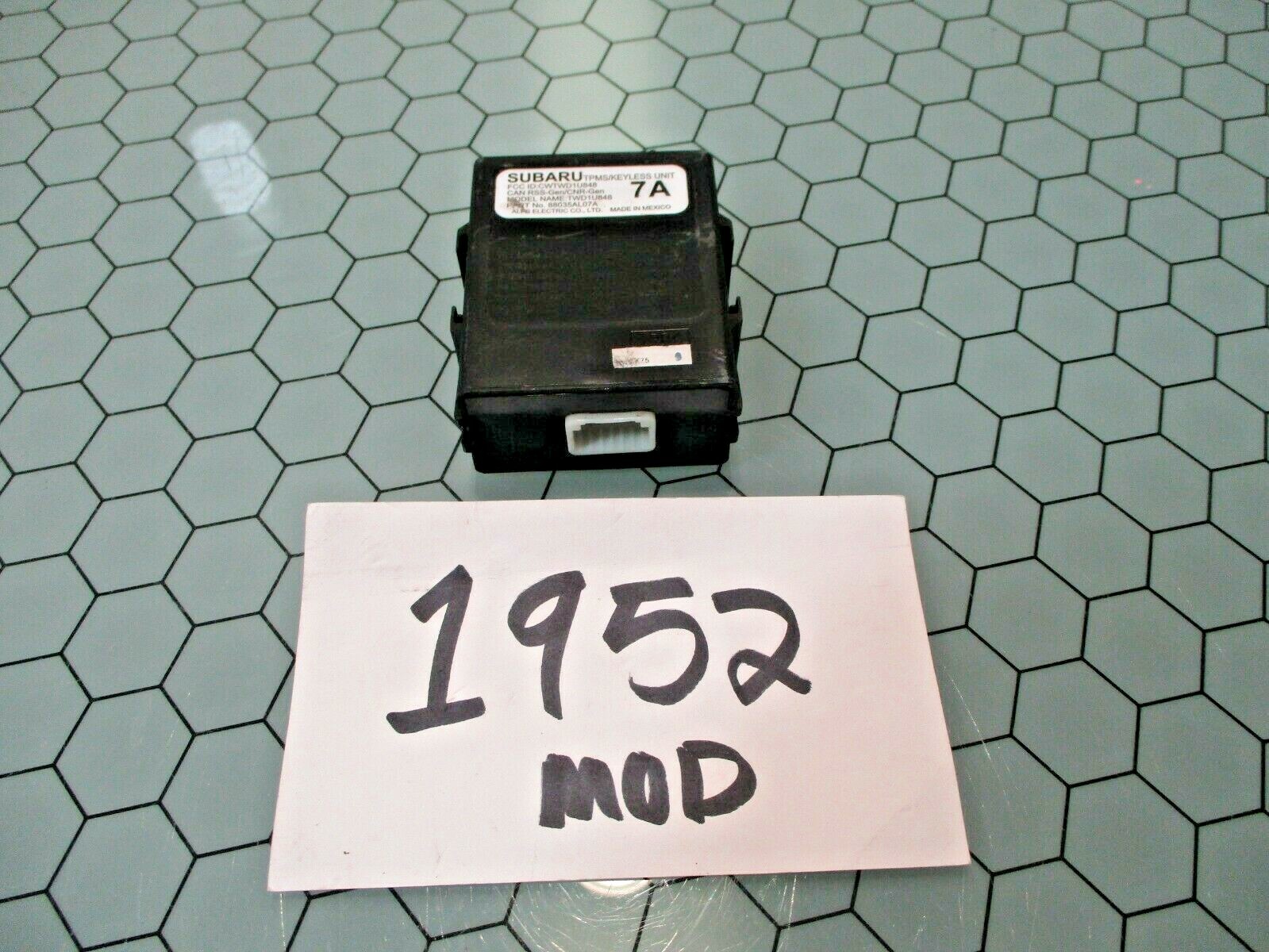 2015 2016 2017 Subaru Legacy Keyless Entry Control Module Computer #1952-MOD 