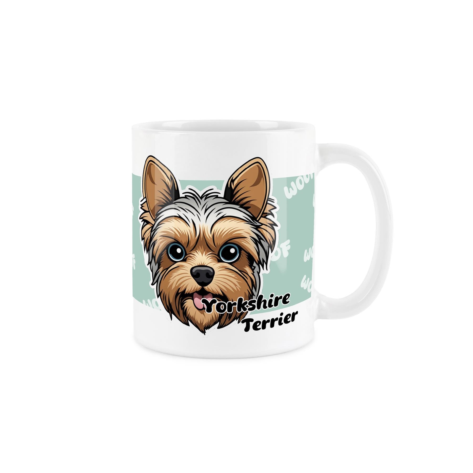 Yorkshire Terrier Mug - Cartoon Dogs Ceramic Tea/Coffee Gift Cup