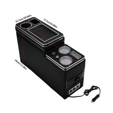 Mittelkonsole Für T5 T6 T6.1 Bus Schwarz Aufbewahrung Staufach Led USB Armatur