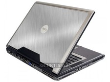 BRUSHED ALUMINUM Vinyl Lid Skin Cover Decal fits Dell Precision M90 M6300 Laptop