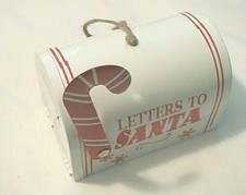 NEW METAL OVERSIZED "LETTERS TO SANTA" MAILBOX ORNAMENT