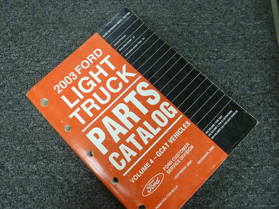 2003 Ford Explorer Sport SUV Parts Catalog Manual Book XLS XLT 4WD Flex