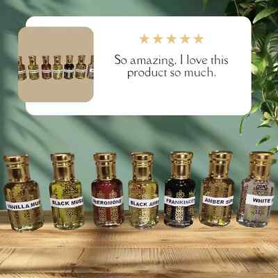 Fragrance Oils For Body - 100% Pure Perfume Uncut Attar Ittar Etr Roll On