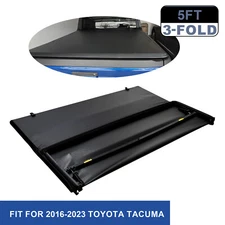 For 2016-2023 Toyota Tacoma Tonneau Cover Truck Bed 5FT Soft Tri-Fold