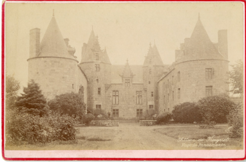 France, château de Kergrist vintage albumen carte cabinet Tirage albuminé  1 - Photo 1/1