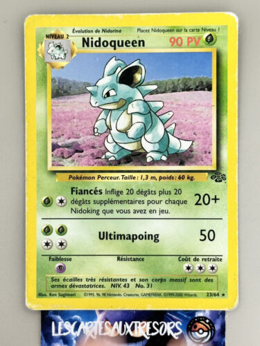 Carte Pokémon NIDOQUEEN 23/64 EDITION 2 ED2 Jungle VF FR - Photo 1/2