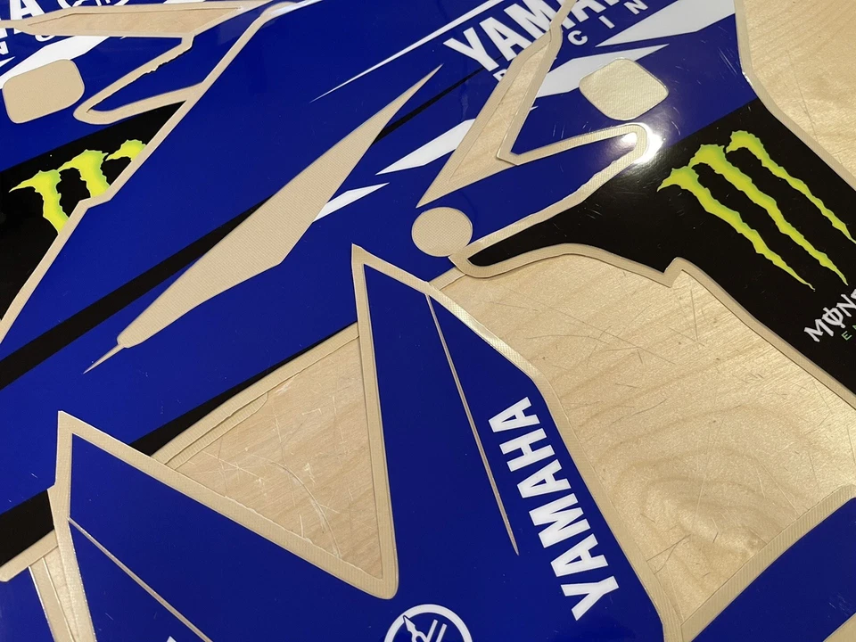 YAMAHA MOTOCROSS GRAPHICS YZ250F 2010 - 2013 21 mil grueso MX laminado Foto 3 de 4