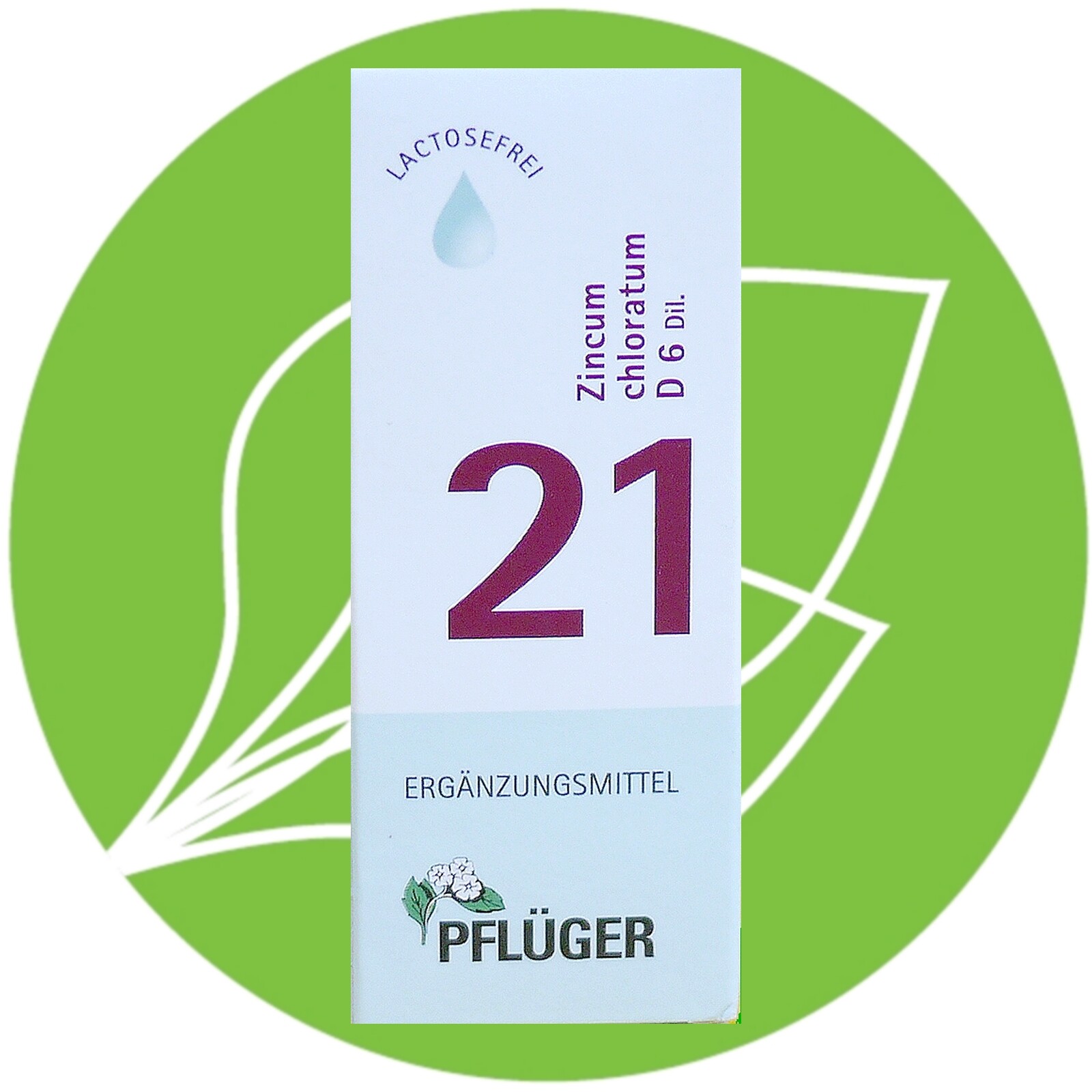 Pflüger Schüßler-Salz Tropfen Nr.21 Zincum chloratum D6 dil.30 ml PZN 09298685