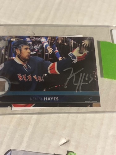 17-18 UD clear cut acetate Kevin Hayes auto /cert!!!