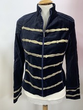 Giacca donna con spalline Bandolera nera blu oro taglia 42/44