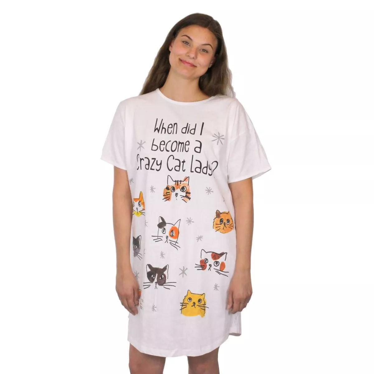Cat sleep shirt sale