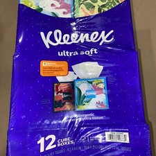 Kleenex Ultra Soft Facial Tissue, 3-Ply, 85-count, 12-pack