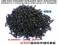 (500) PHILLIPS PAN HEAD COARSE SCREWS THREAD SUPER SHARP BLACK PHOSPHATE #8X3/4"