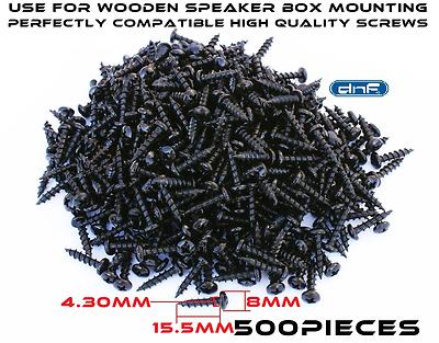 (500) PHILLIPS PAN HEAD COARSE SCREWS THREAD SUPER SHARP BLACK PHOSPHATE #8X3/4''