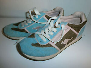 KANGAROOS BROWN PINK BLUE retro vtg 