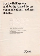 AT&T Bell System Original 1967 Armed Forces Communications Print Ad