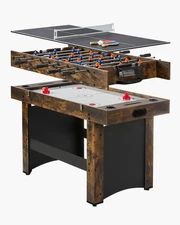 VEVOR 54" Air Hockey Table 3-in-1 Air Powered Combo Table Hockey