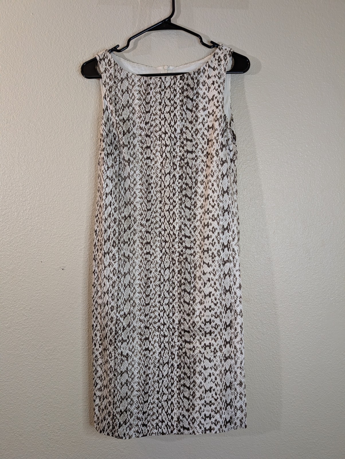 MAX MARA Italy Python Snake Print Sheath Dress 8 … - image 1