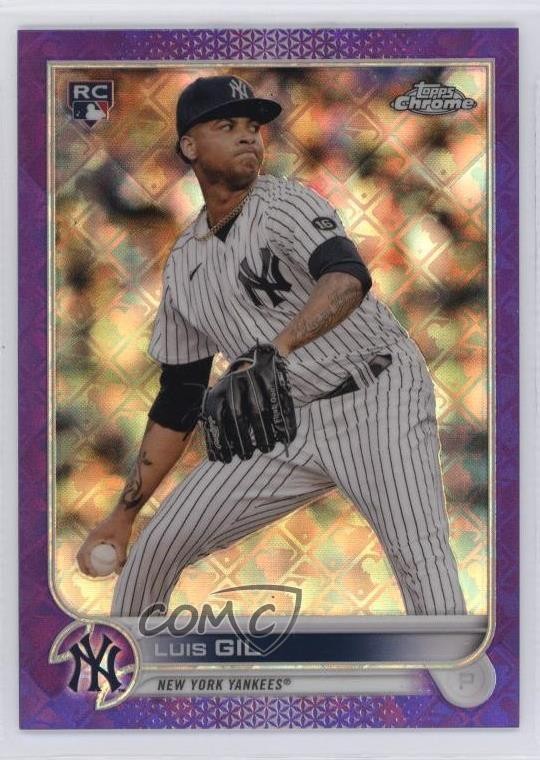 2022 Topps Chrome Logofractor Edition Purple Refractor 139/250 Luis Gil #10 16gw