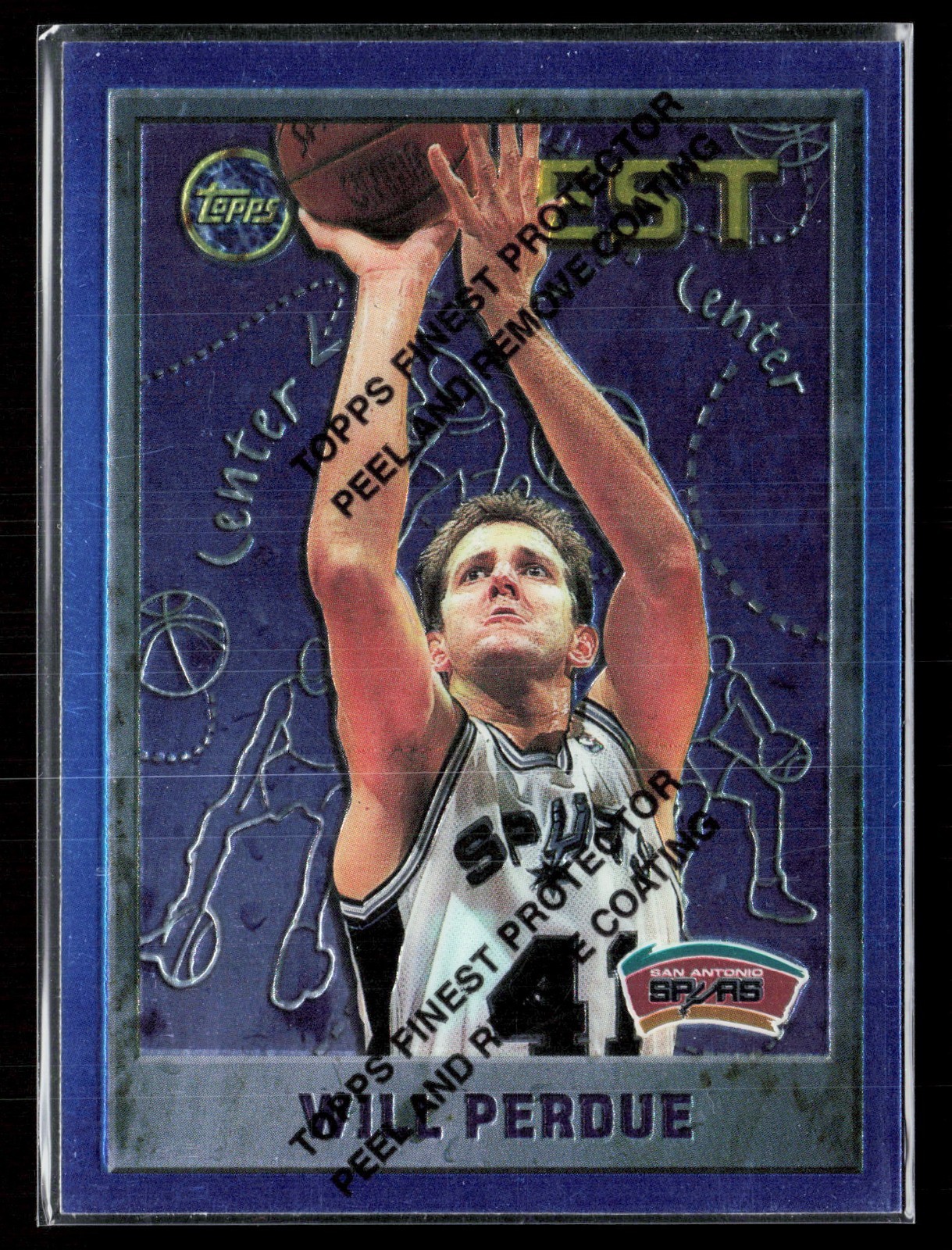1995-96 Topps Finest - Will Perdue #185