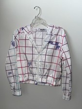 Women Fila Sport Windbreaker Jacket Clear/white Lightweight Sz XS- NWT