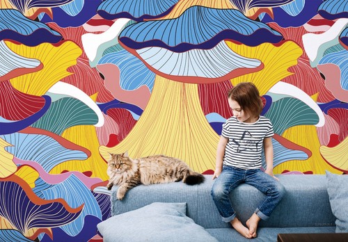 3D Abstract Watercolor Pattern Wall Murals Wallpaper Murals Wall Sticker - Picture 1 of 11