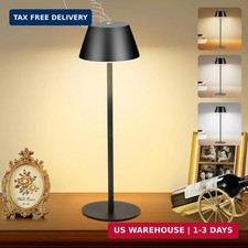 Cordless Table Lamps, LED Rechargeable Battery Operated Lamp with 2 Adjustable H