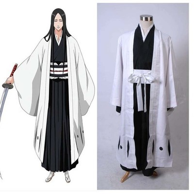 SALE Bleach 4th Captain Unohana Retsu Anime Cosplay Kostüm Kimono Outfit S-3XL