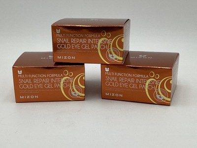 Mizon Snail Repair Intense Gold Eye Gel Patch 60 per jar Lot of 3