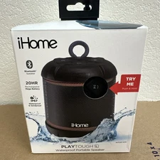 iHome Waterproof Bluetooth Portable Speaker with 20HR Battery Life