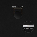 21.5mm Orologio Vetro Zaffiro Cristallo Obiettivo Rotondo Piatto 1.2mm Spessore
