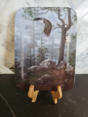 Bradford Exchange ''As The Eagle Flies High'' By Daniel Smith Natures Harmony Wall