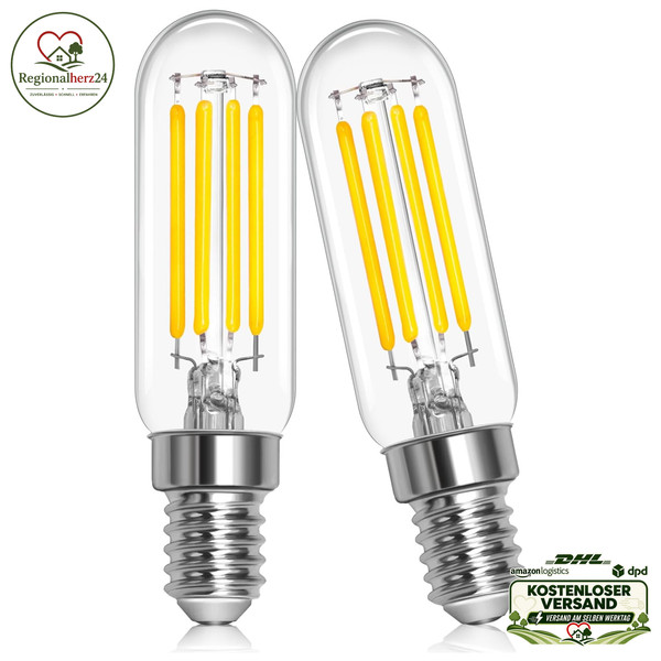 GlüHbirne E14 3W LED 2700K Warmweiß FüR Dunstabzugshaube 2Er-Set-image