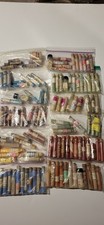 Huge Vintage China Paint Color Powder Lot (250+) Glass Vials Mixed Colors FreeSh