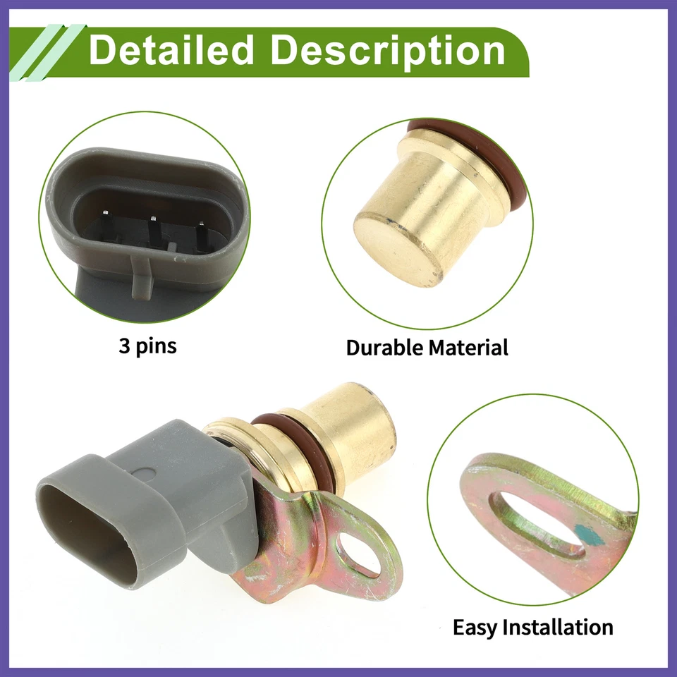 Sensor de posición del cigüeñal para GMC Sierra 2500HD 6.6 01-04 Nº25339320 Gris Foto 3 de 4