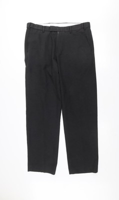 Dunnes Stores Anzughose Herren schwarz 34 W 31 L normale Passform