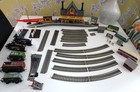 HO OO GAUGE JOB LOT RAILWAY 2 ENGINES CARRIAGES TRACK + STATION