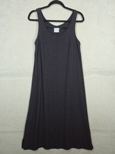Rabbit Rabbit Rabbit Vintage Dress Size 8 Dark Grey Purple Sleeveless Tweed