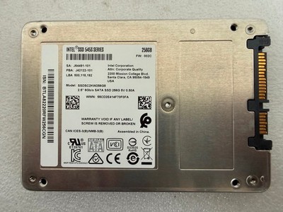Intel 545s 256GB 2.5'' SATA 6Gb/s Solid State Drive SSDSC2KW256G8