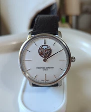 FEDERIQUE CONSTANT OPEN HEART SWISS MADE 40MM AUTOMATIC HEART BEAT SLIM LINE