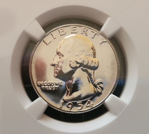 1953 and 1954 Washington Quarters Proof NGC PF 67 PR67 Frosty Coins 25C - Picture 4 of 6