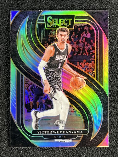 2024-25 Panini Select Victor Wembanyama #102 Premier Level Silver Prizm Spurs