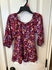 NWT Girls Size 18M Wonder Nation Floral Long Sleeved Dress SKU TR44