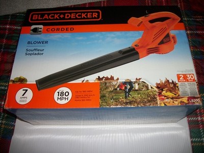 BLACK+DECKER LB700 7-Amp Electric Leaf Blower   Powerful  NEW UNOPENED