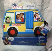 Ms Rachel Tummy Time Activity Bus Baby Sensory Toy Mirror Flaps 3 Months New